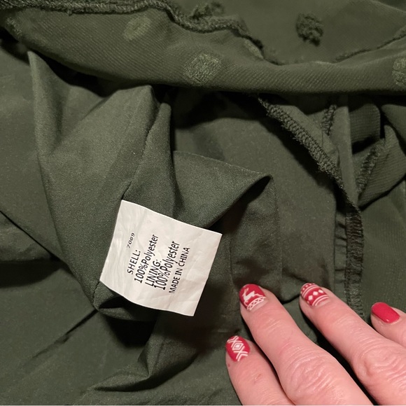 👗 Long Sleeve Swiss Dot Dress - Picture 5 of 14